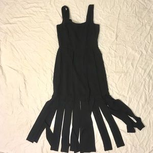 Long black evening dress